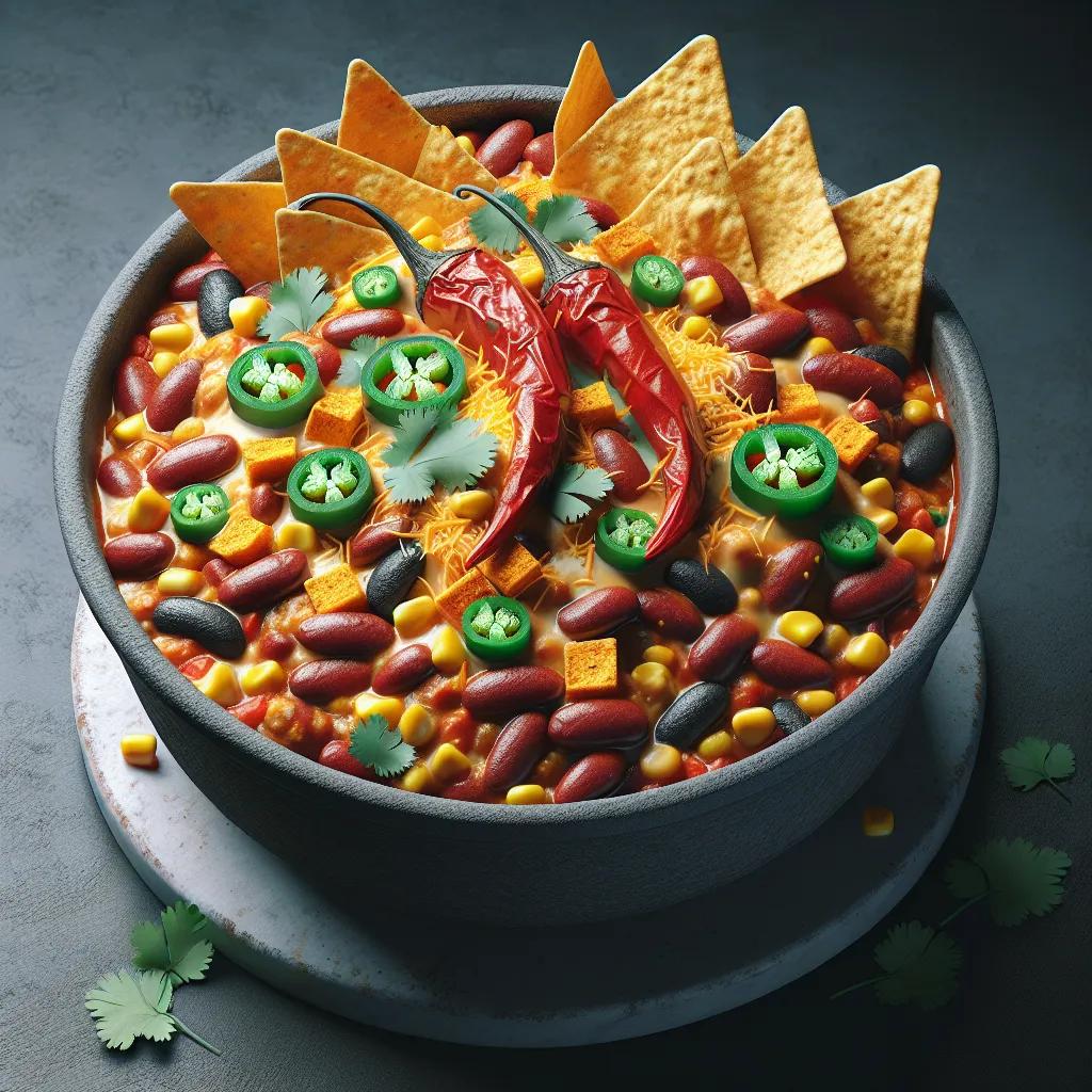 Scharfer Mexikanischer Bohnenauflauf