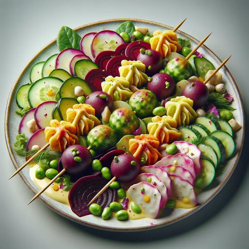 Bunter Gemüsesalat mit Maultaschen