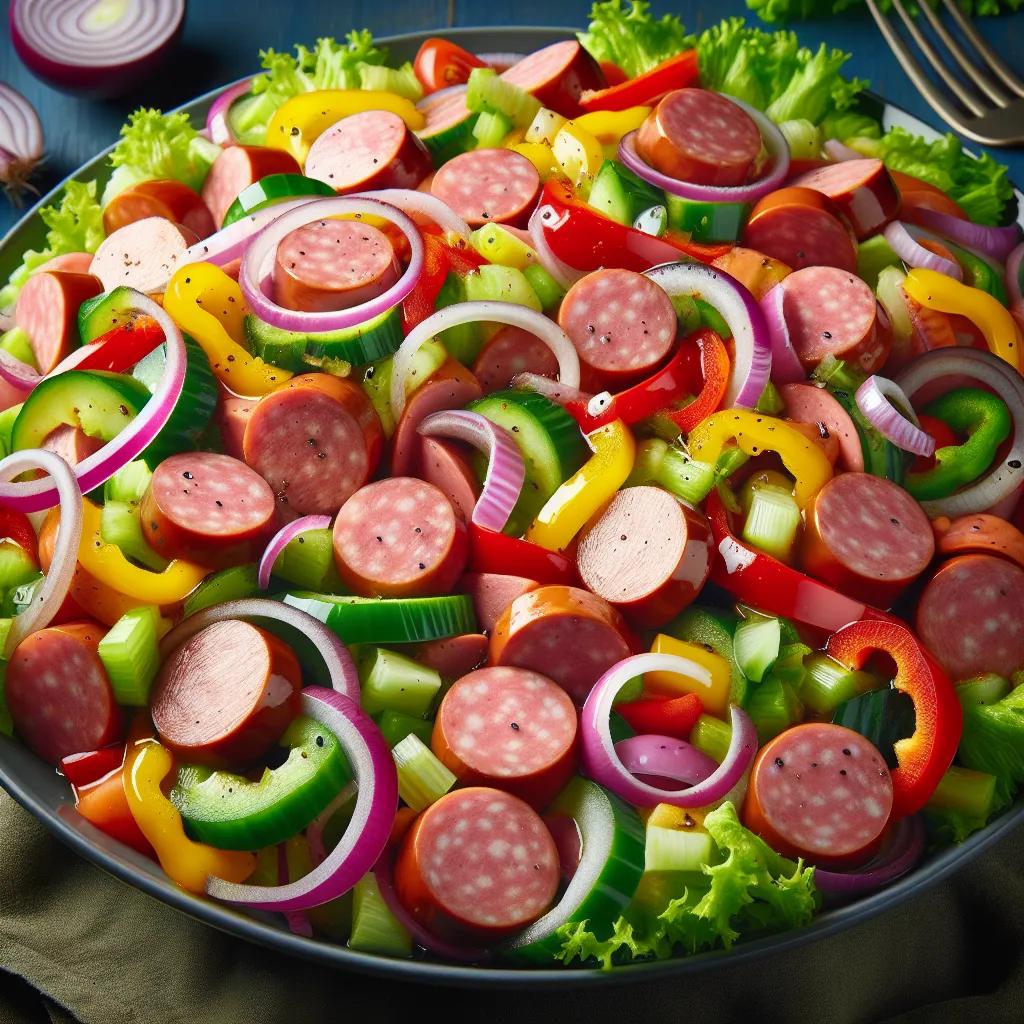 Bunter Wurstsalat