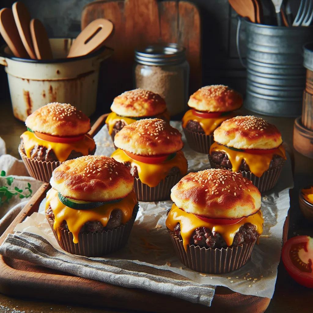 Cheese-Burger-Muffins