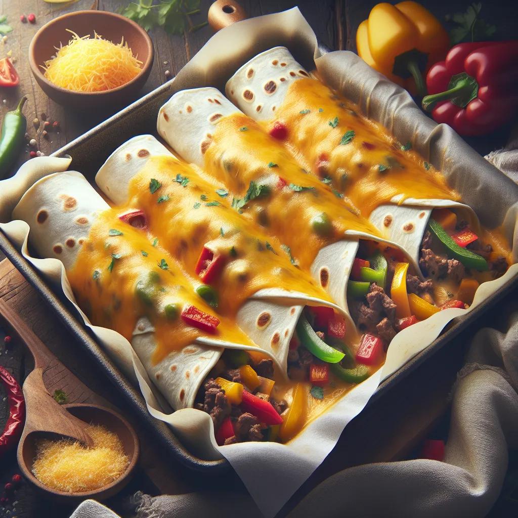Einfache Hackfleisch-Burritos