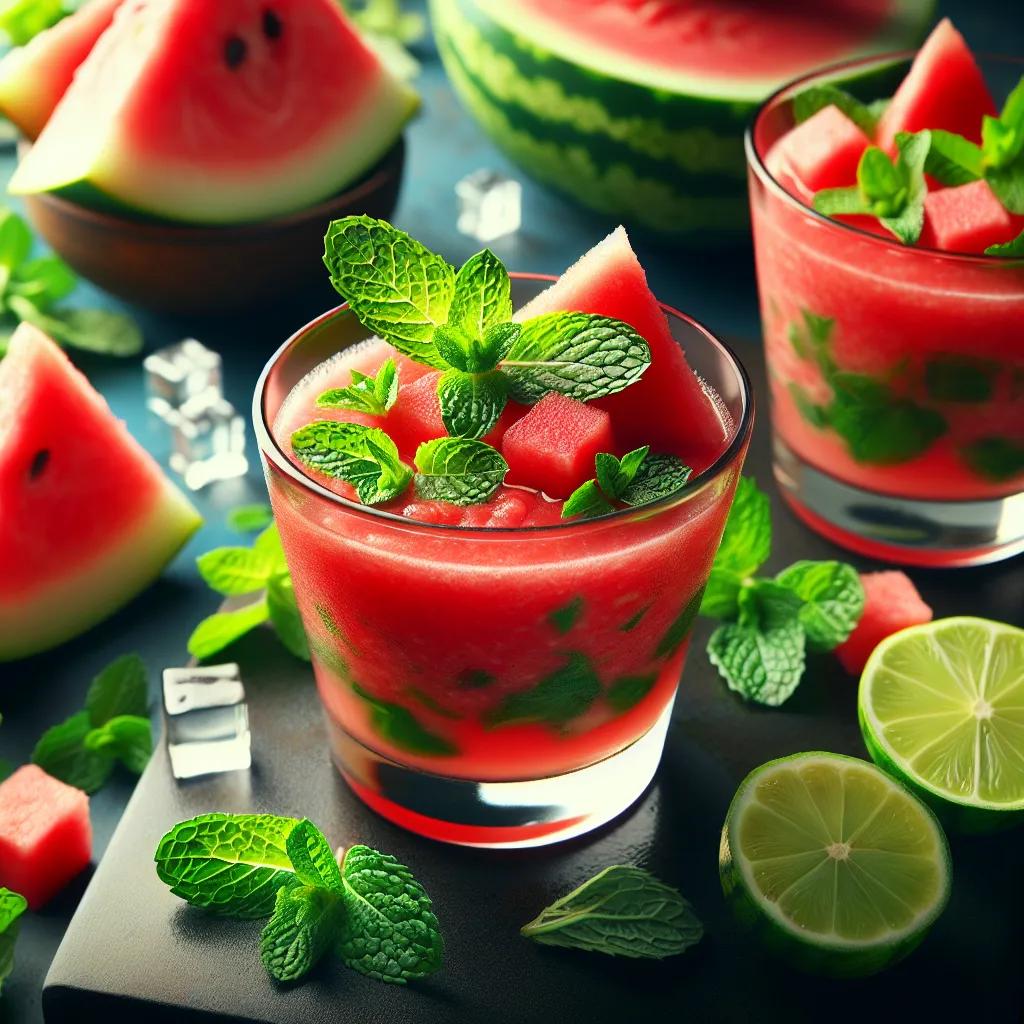Erfrischende Wassermelonen-Minz-Gazpacho
