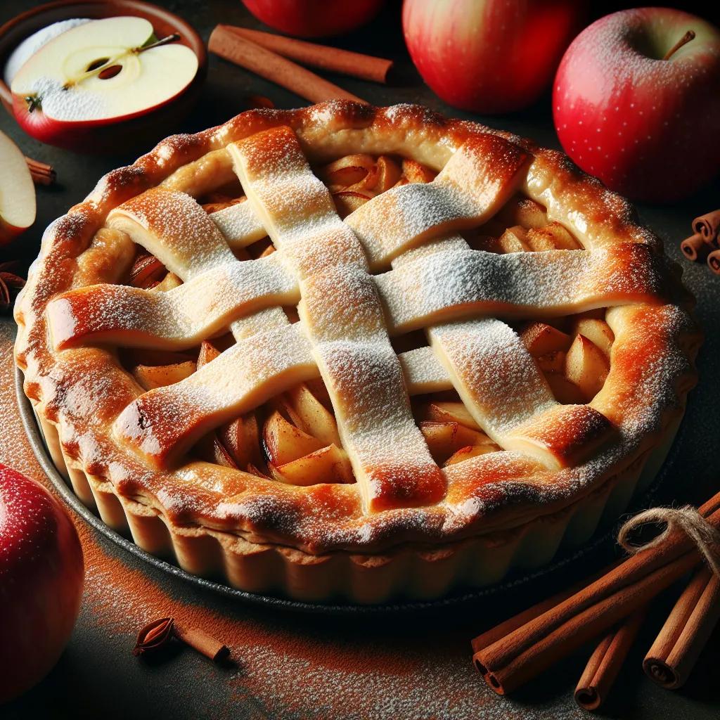 Einfacher Apfelkuchen mit Mürbeteig