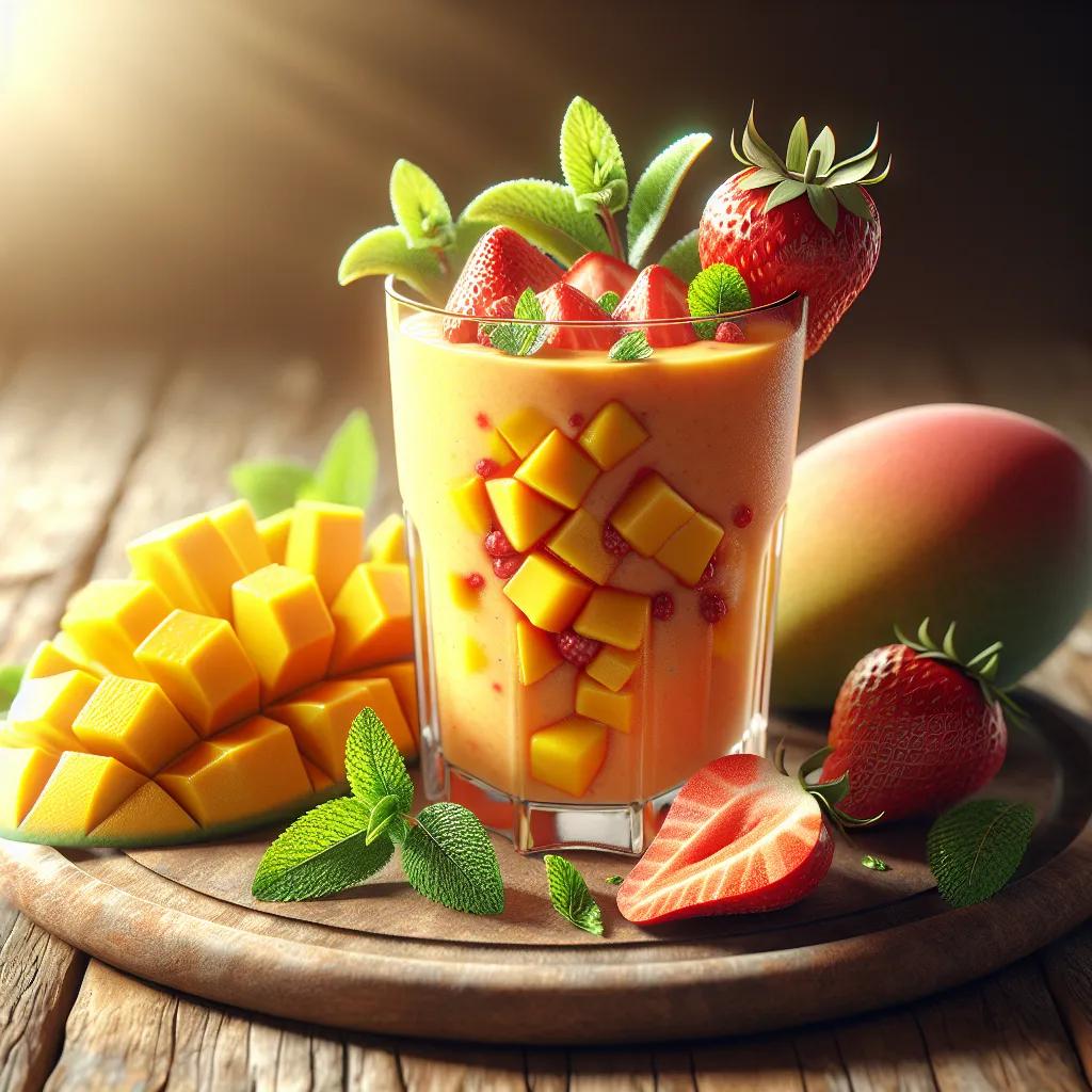 Mango-Erdbeer-Smoothie