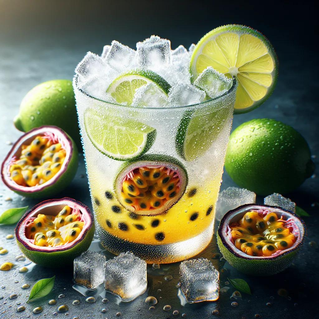 Erfrischender Limetten-Passion-Drink