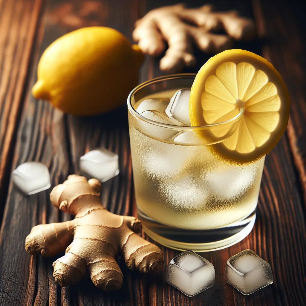 Erfrischendes Ingwer-Zitronengetränk