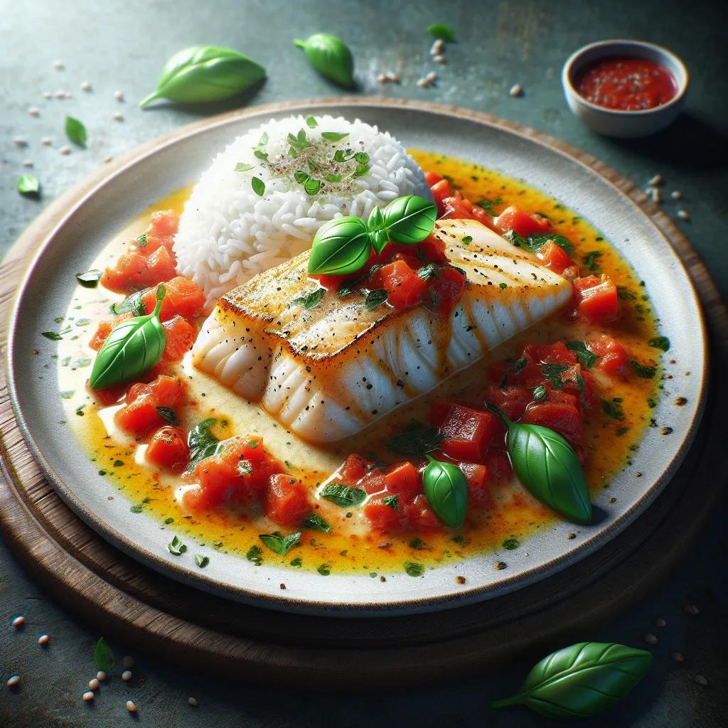 Fischfilet mit Wein-Sahne-Soße