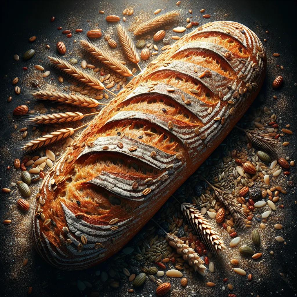 Französisches Vollkorn-Baguette mit knuspriger Kruste