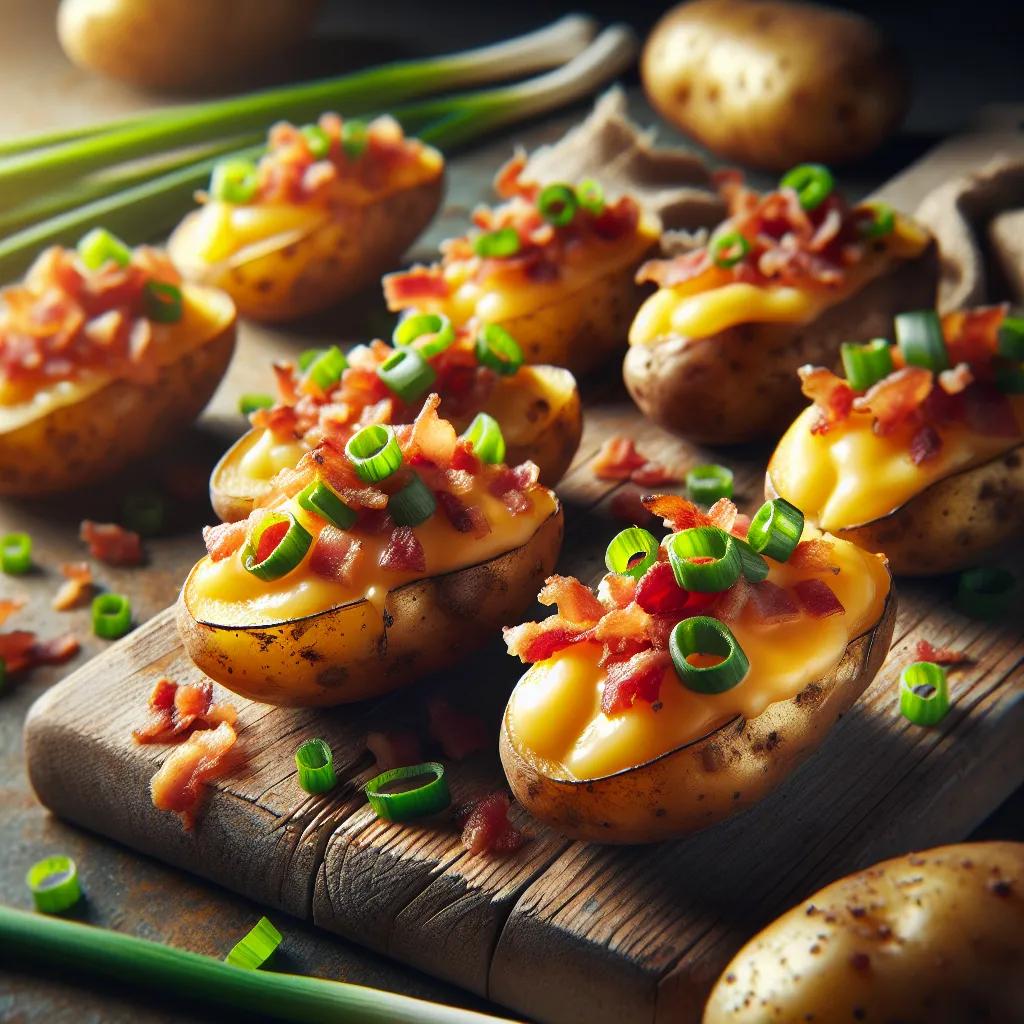 Gefüllte Kartoffeln mit Speck und Gouda