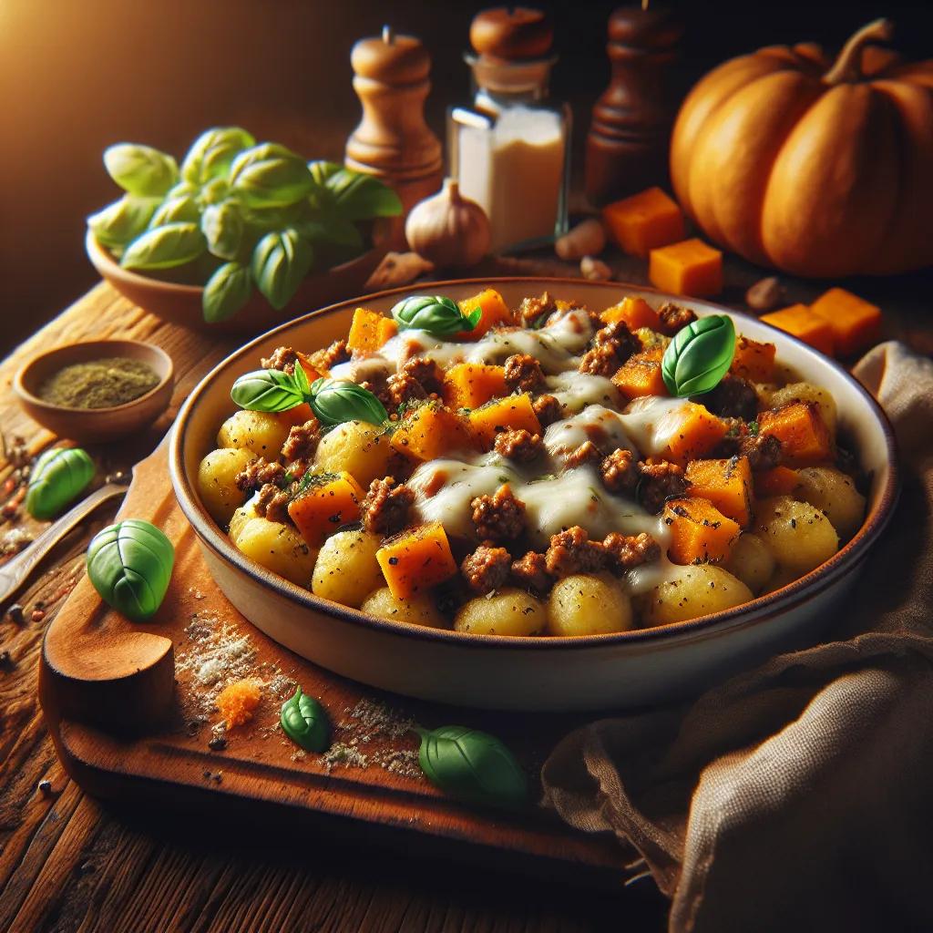 Gnocchi mit Kürbis und Mozzarella