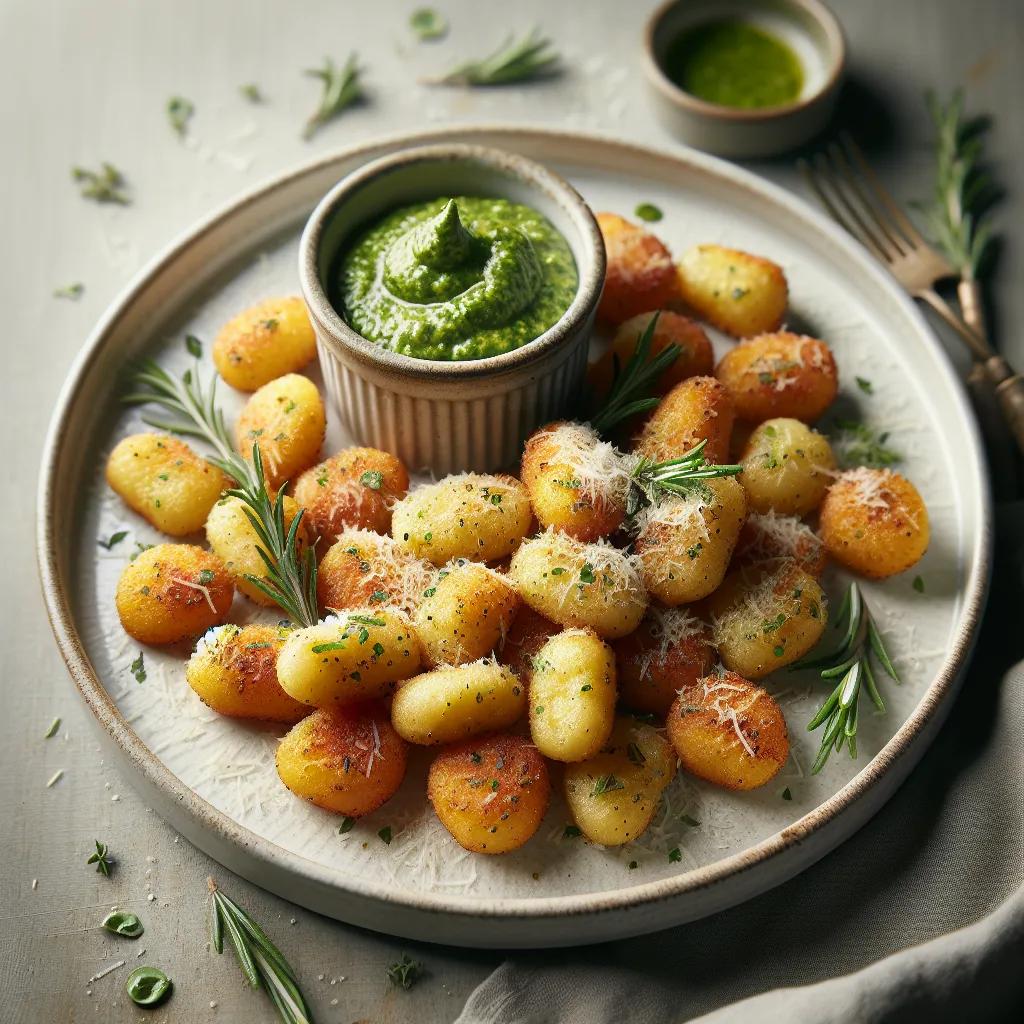 Gnocchi mit Parmesan und Pesto