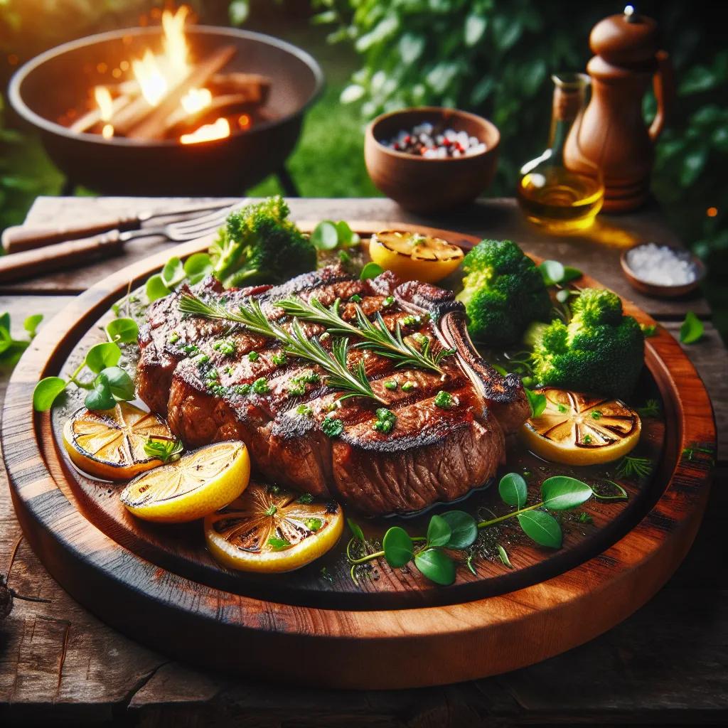 Grill-Steak mit Marinade