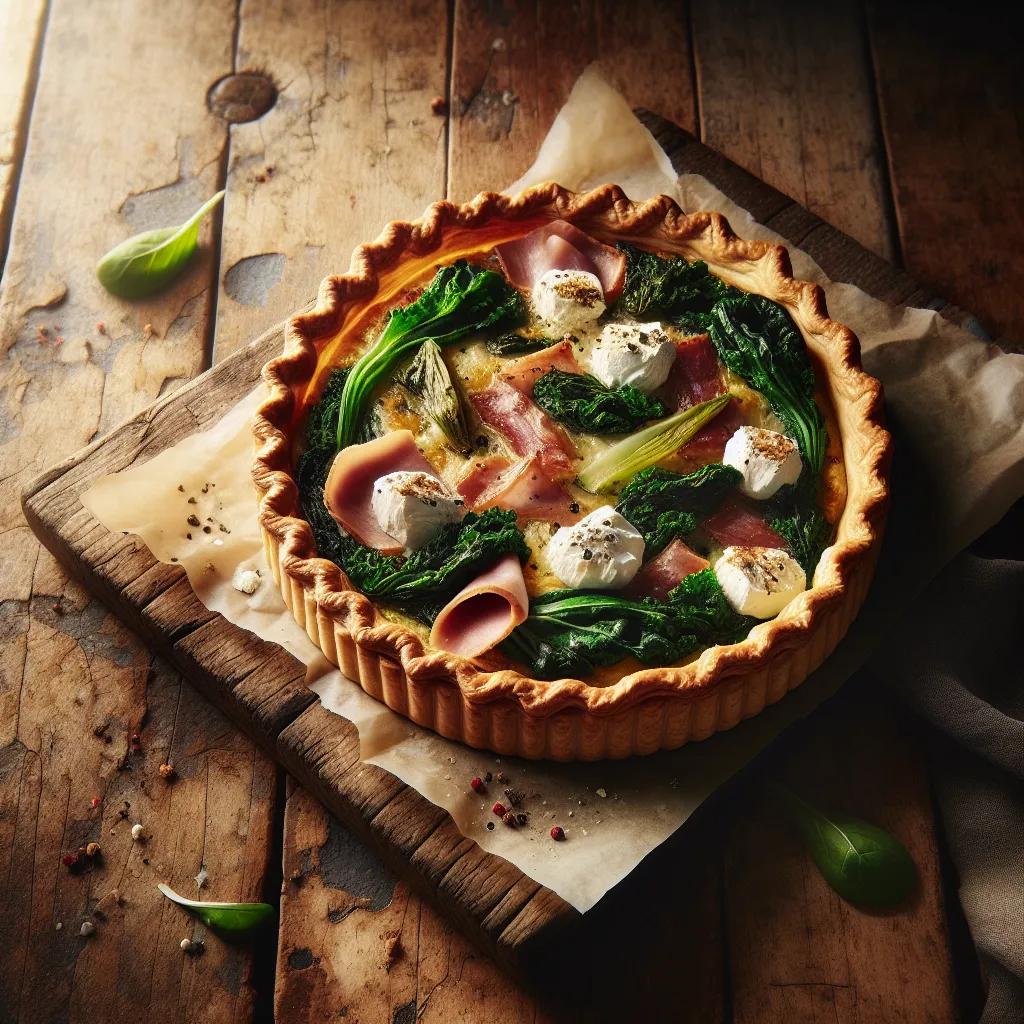 Grünkohl-Ziegenkäse-Tarte