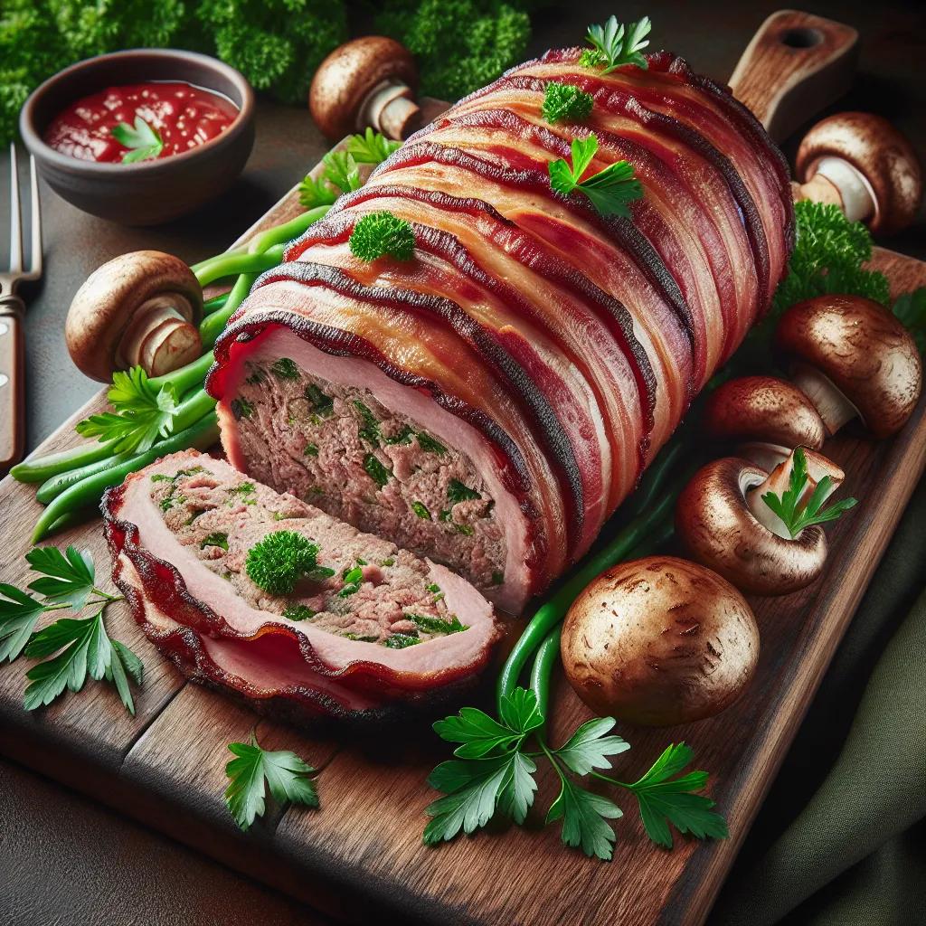 Hackbraten mit Speck