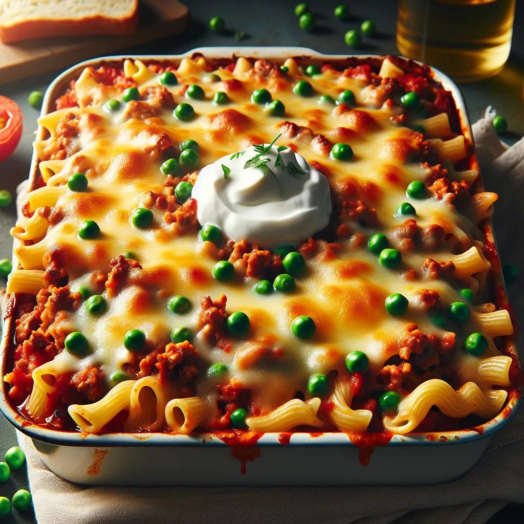 Hackfleisch-Pasta-Auflauf