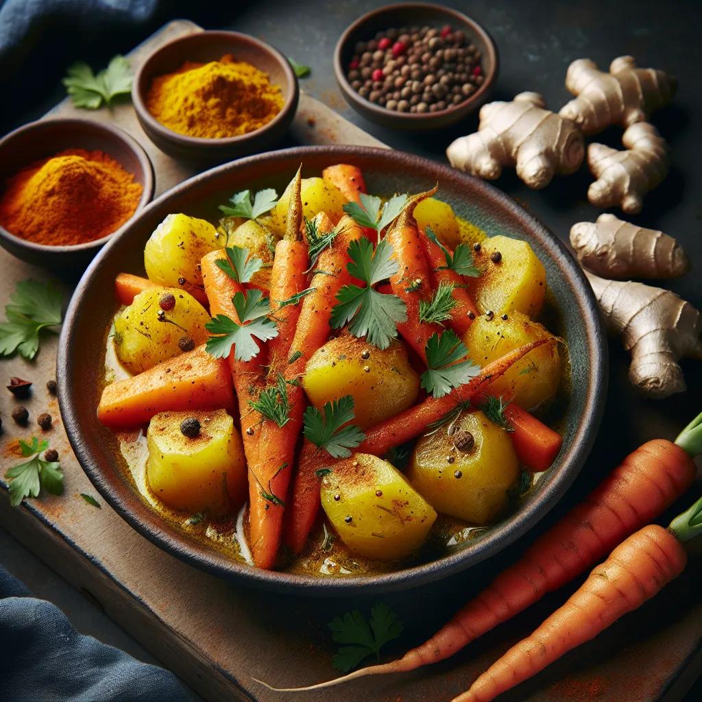 Ayurvedischer Kartoffel-Karotten-Eintopf
