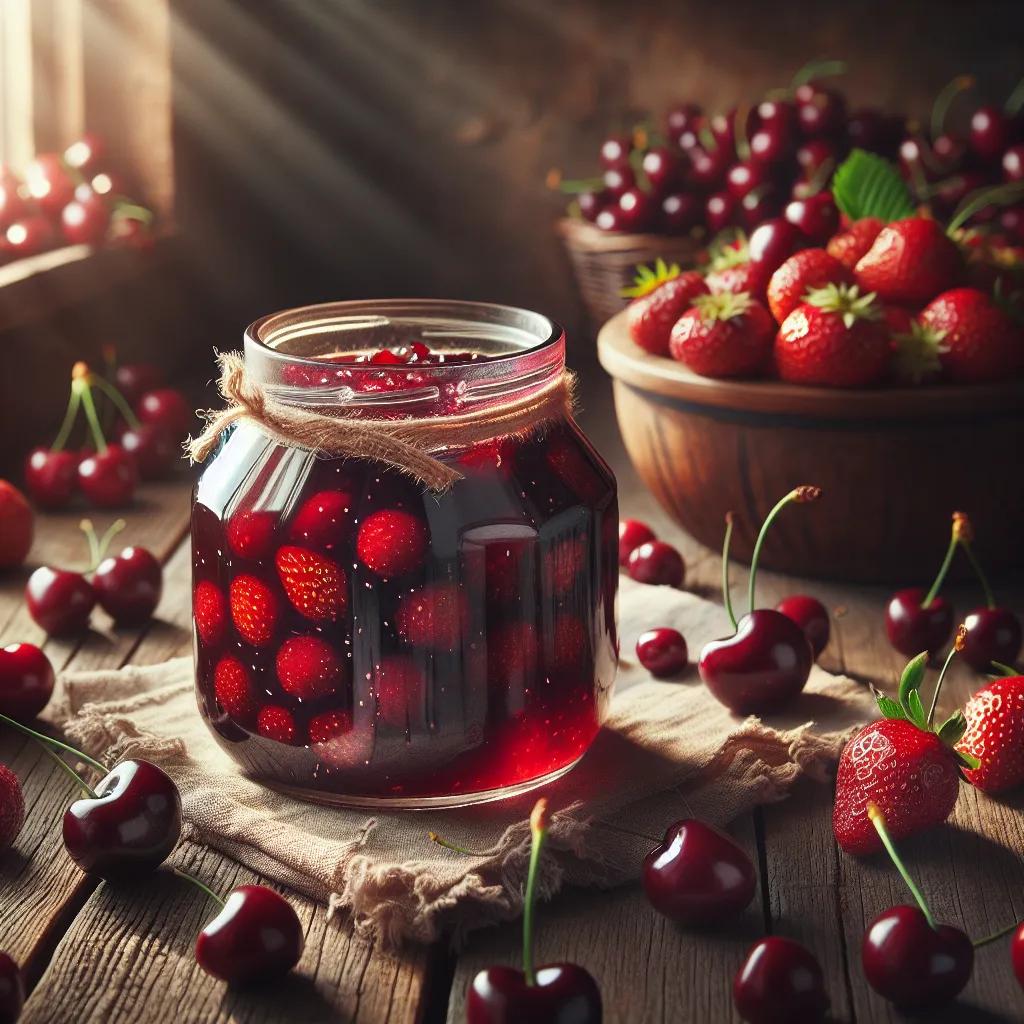 Kirsch-Erdbeer-Marmelade