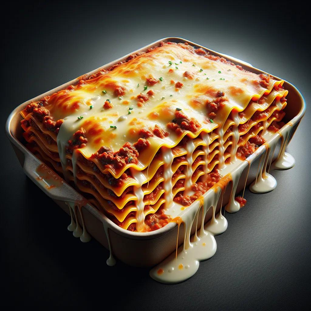 Klassische Lasagne mit Bolognese und Béchamel