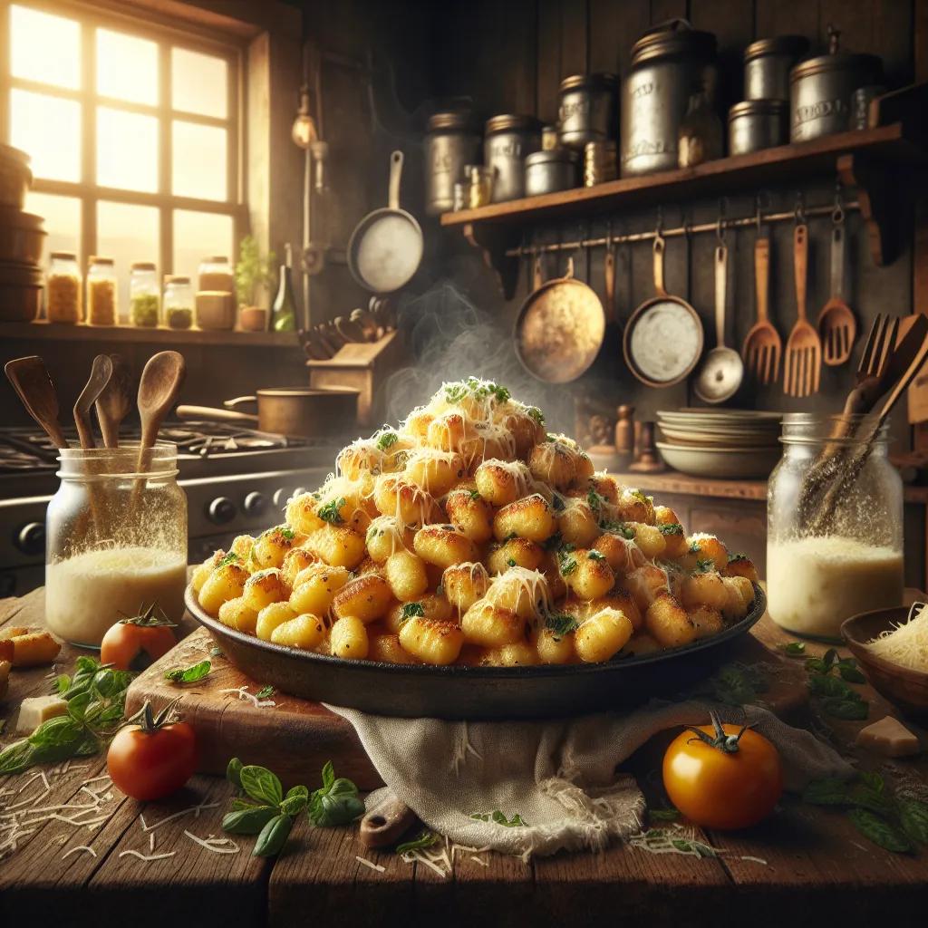 Knusprige Gnocchi mit Parmesan und Kräutern