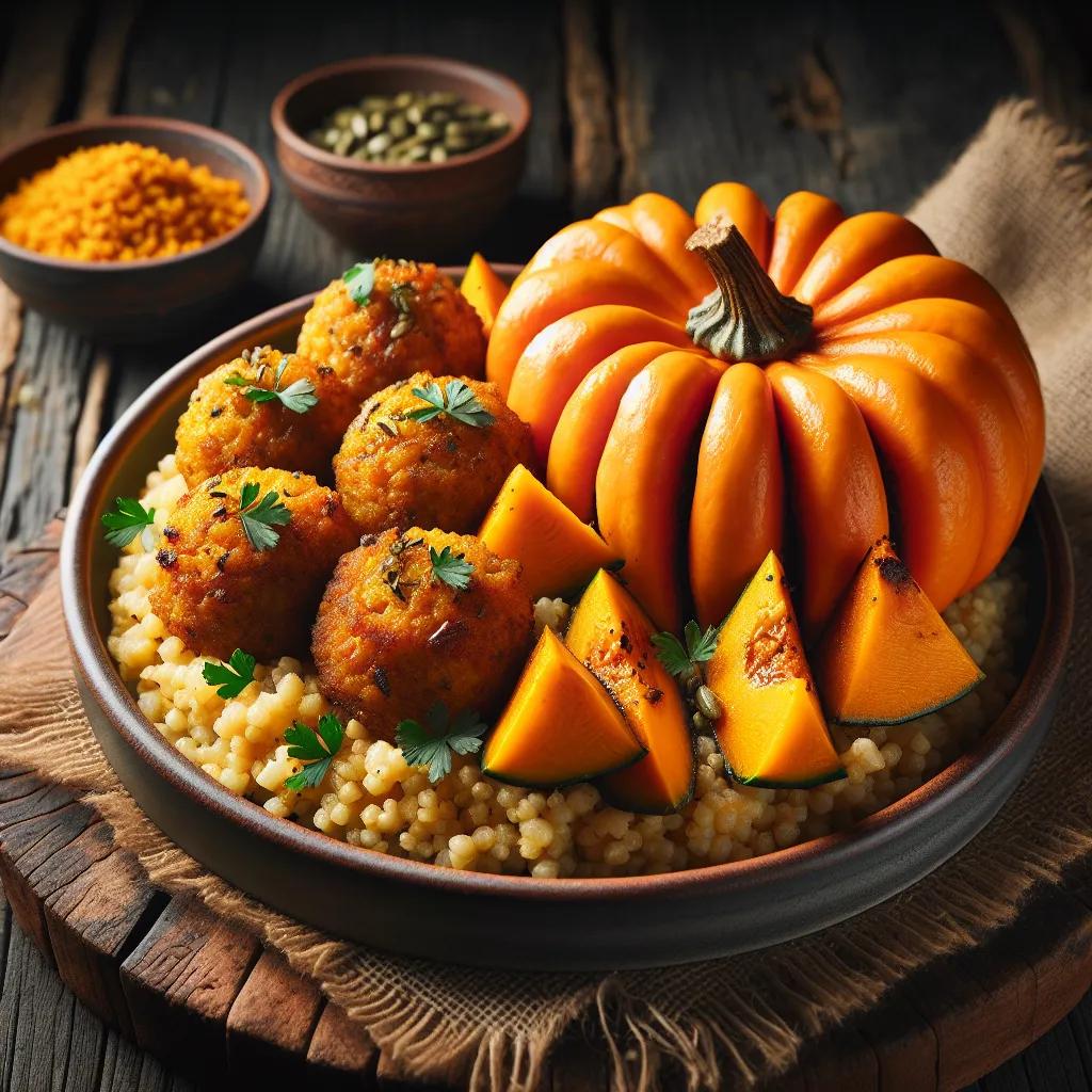 Kürbis-Kibbeh mit Bulgur