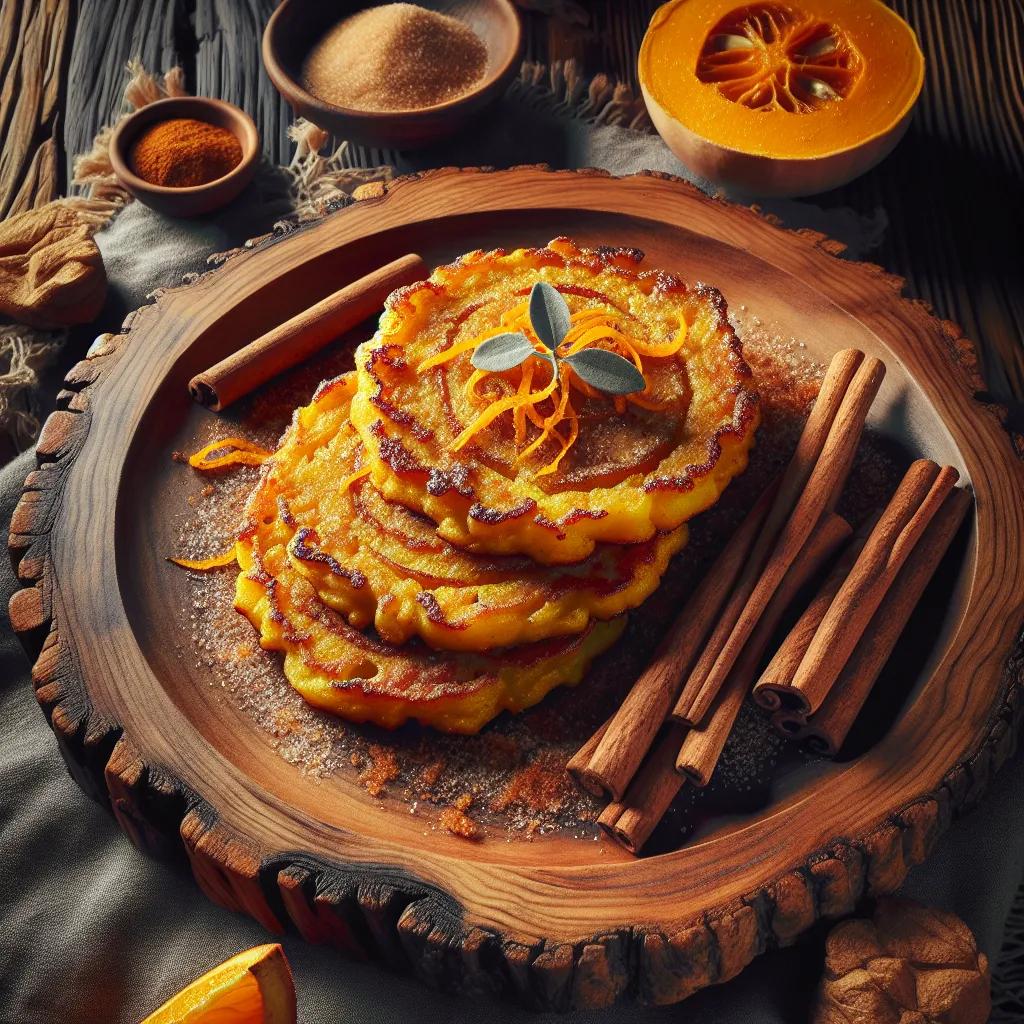 Kürbisküchlein mit Orangensaft