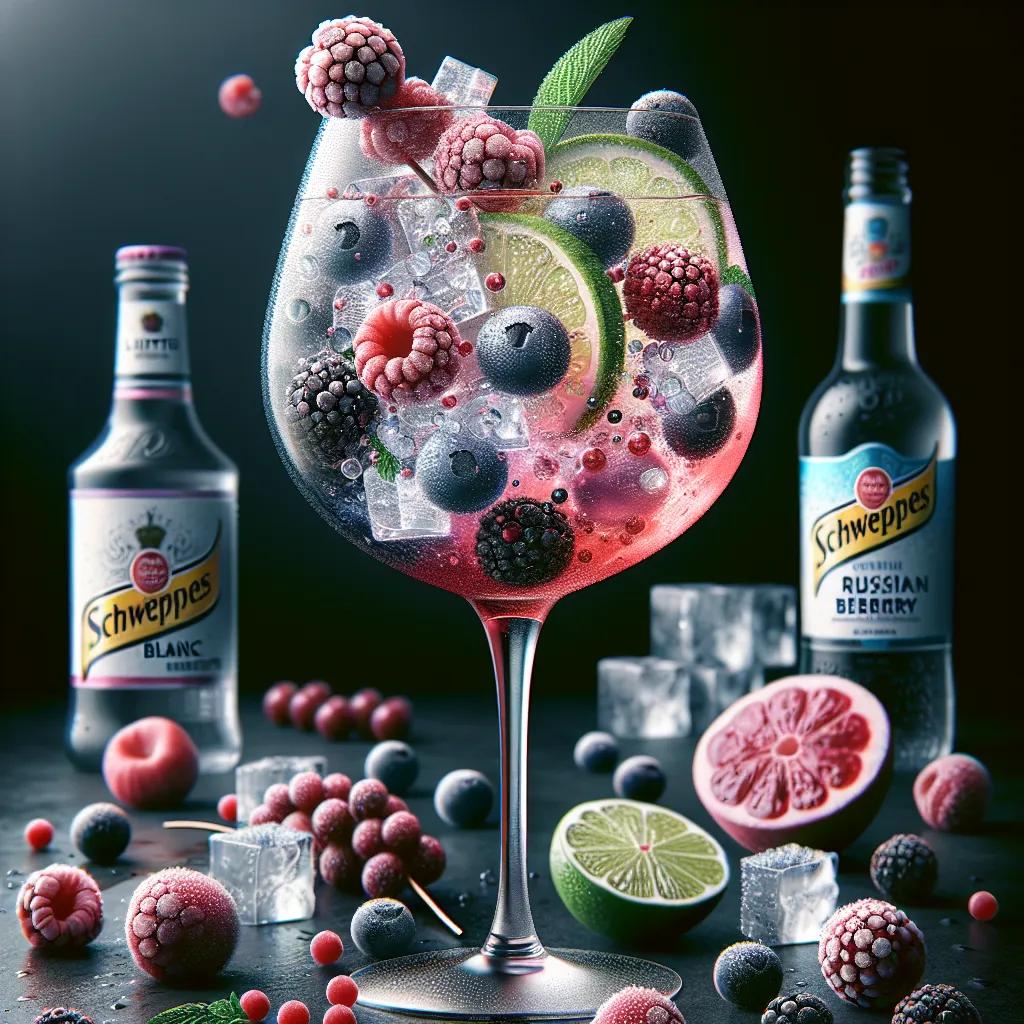 Lillet Schweppes Russian Wild Berry Cocktail