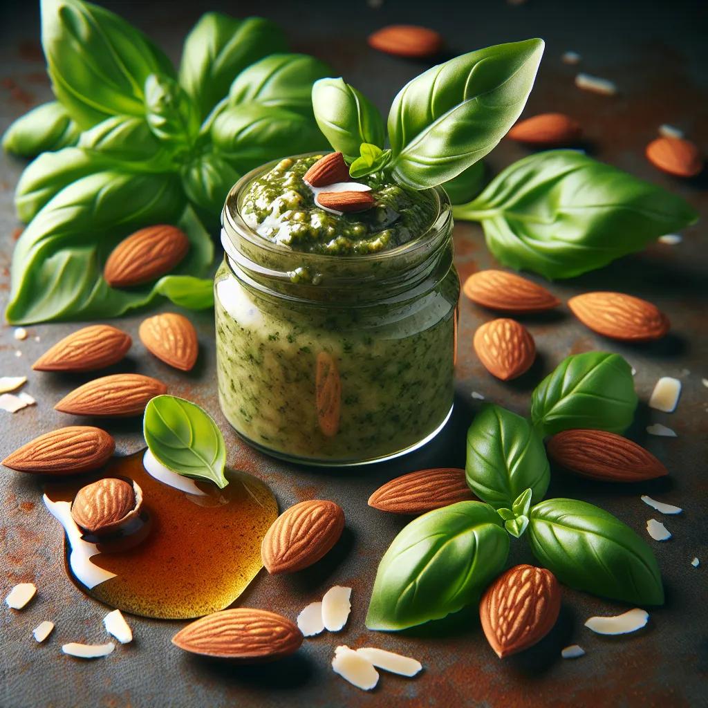 Mandel-Basilikum-Pesto
