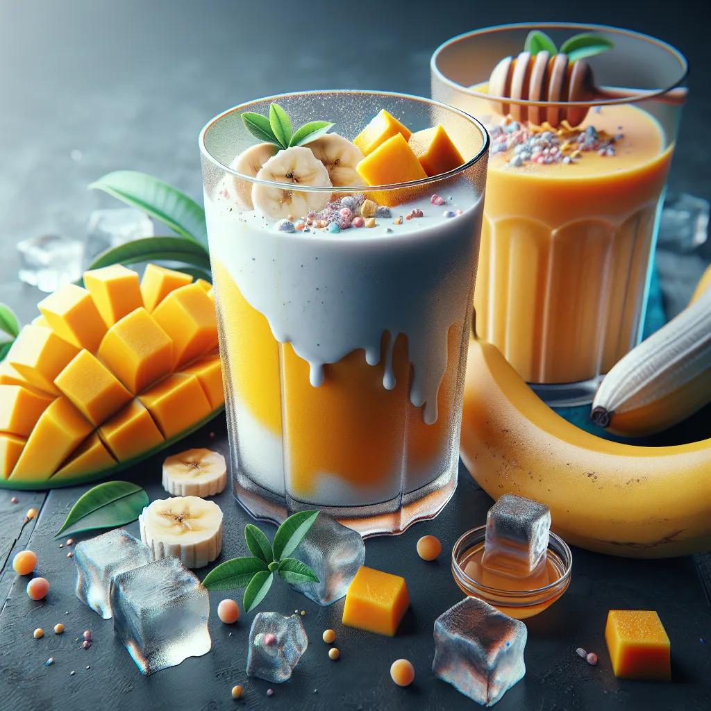 Mango-Bananen-Joghurt-Smoothie