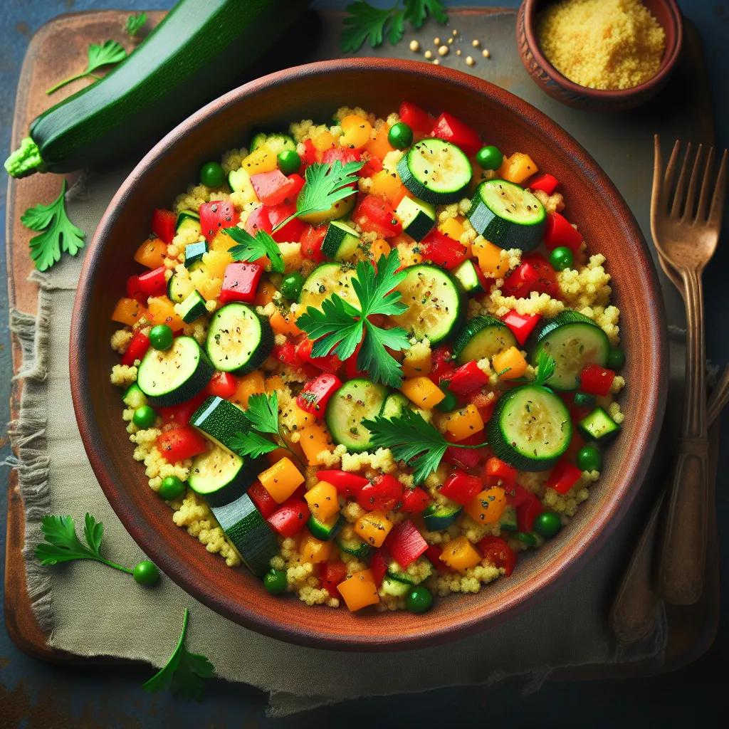 Sattviker Couscous mit frischem Gemüse