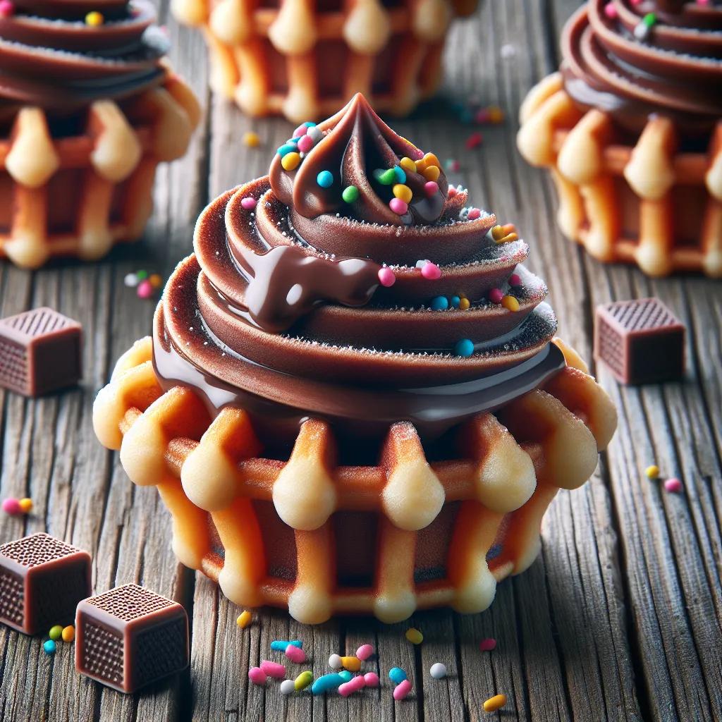 Mini Waffelbecher Kuchen