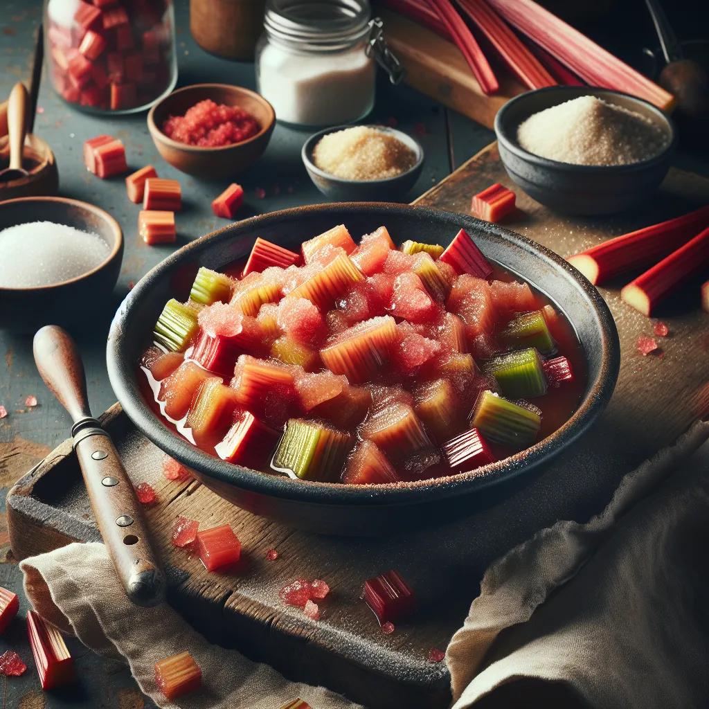 Einfaches Rhabarber-Kompott