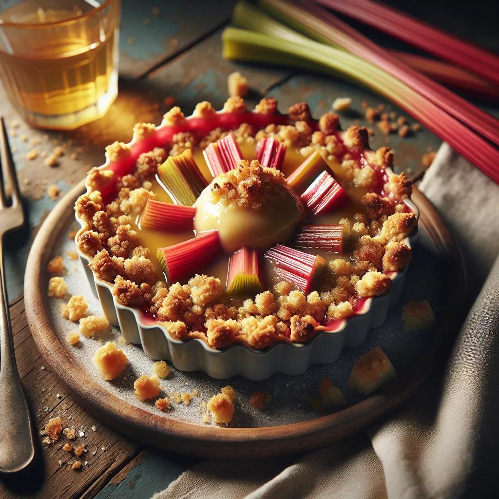 Rhabarber-Streusel-Pudding-Taler