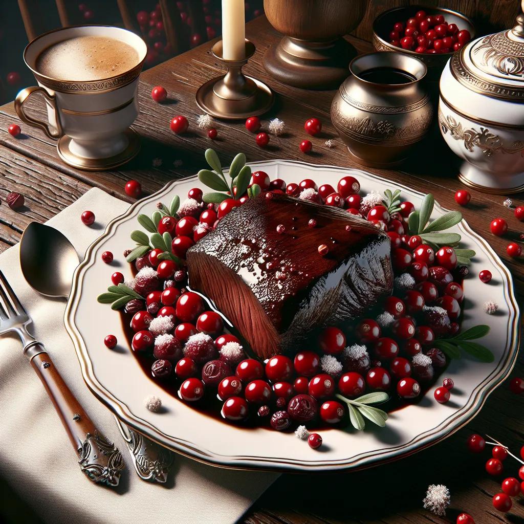 Rinderbraten mit dunkler Soße