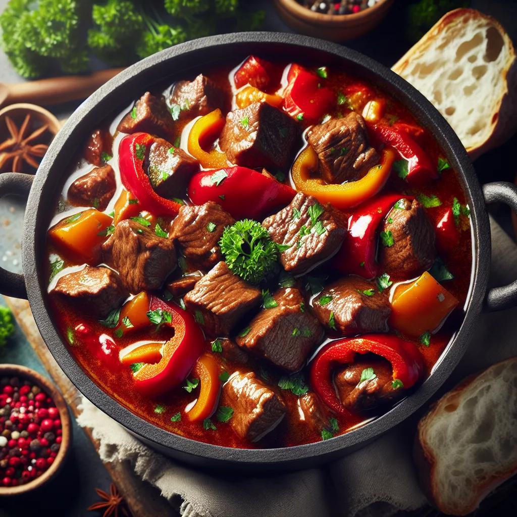 Rindergulasch mit Gemüse