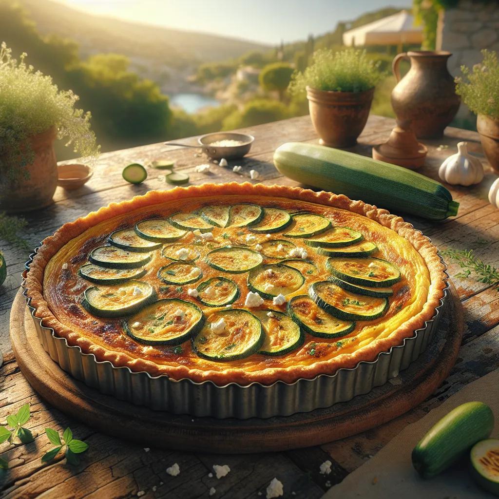 Schäfskäse-Zucchini-Quiche