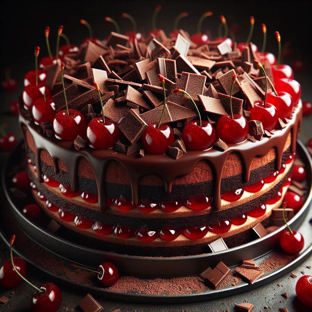 Schokoladen-Kirsch-Puddingkuchen