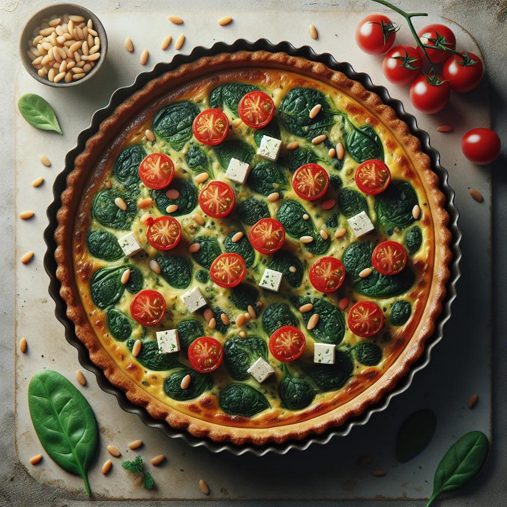 Spinat-Feta-Quiche