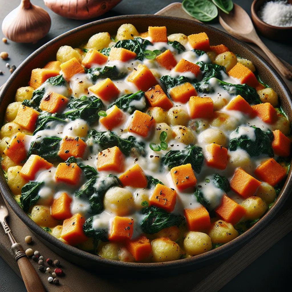 Süßkartoffel-Gnocchi-Auflauf