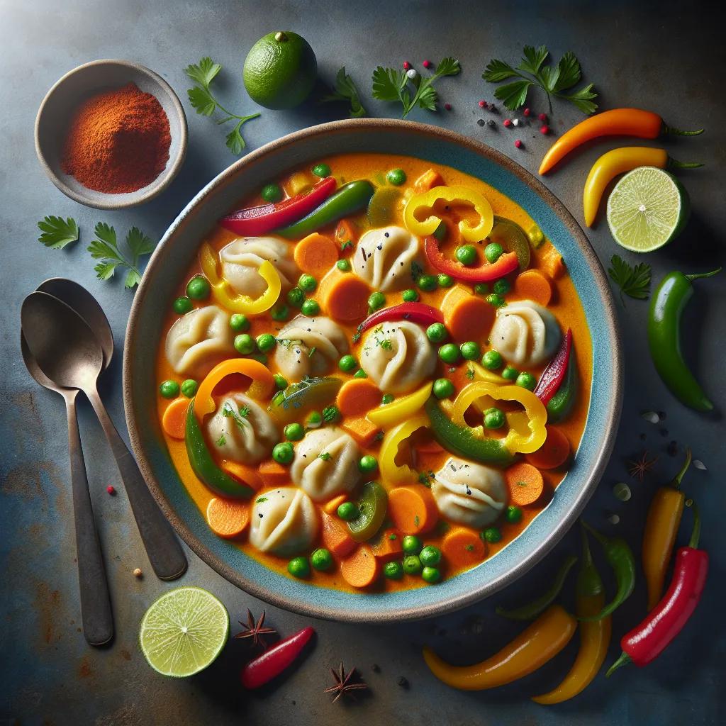 Veganes Gemüsecurry mit Maultaschen