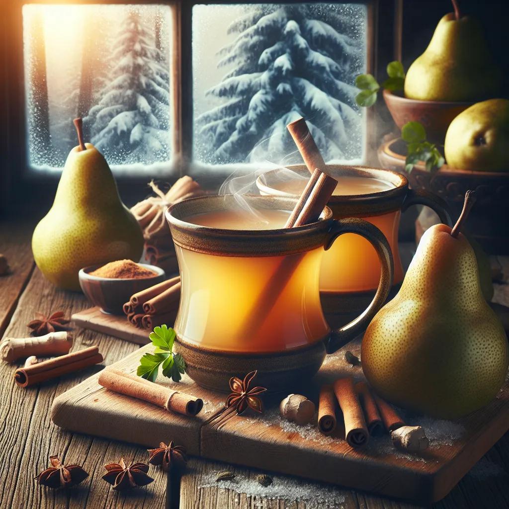 Warme Ayurvedische Birne mit Gewürzen