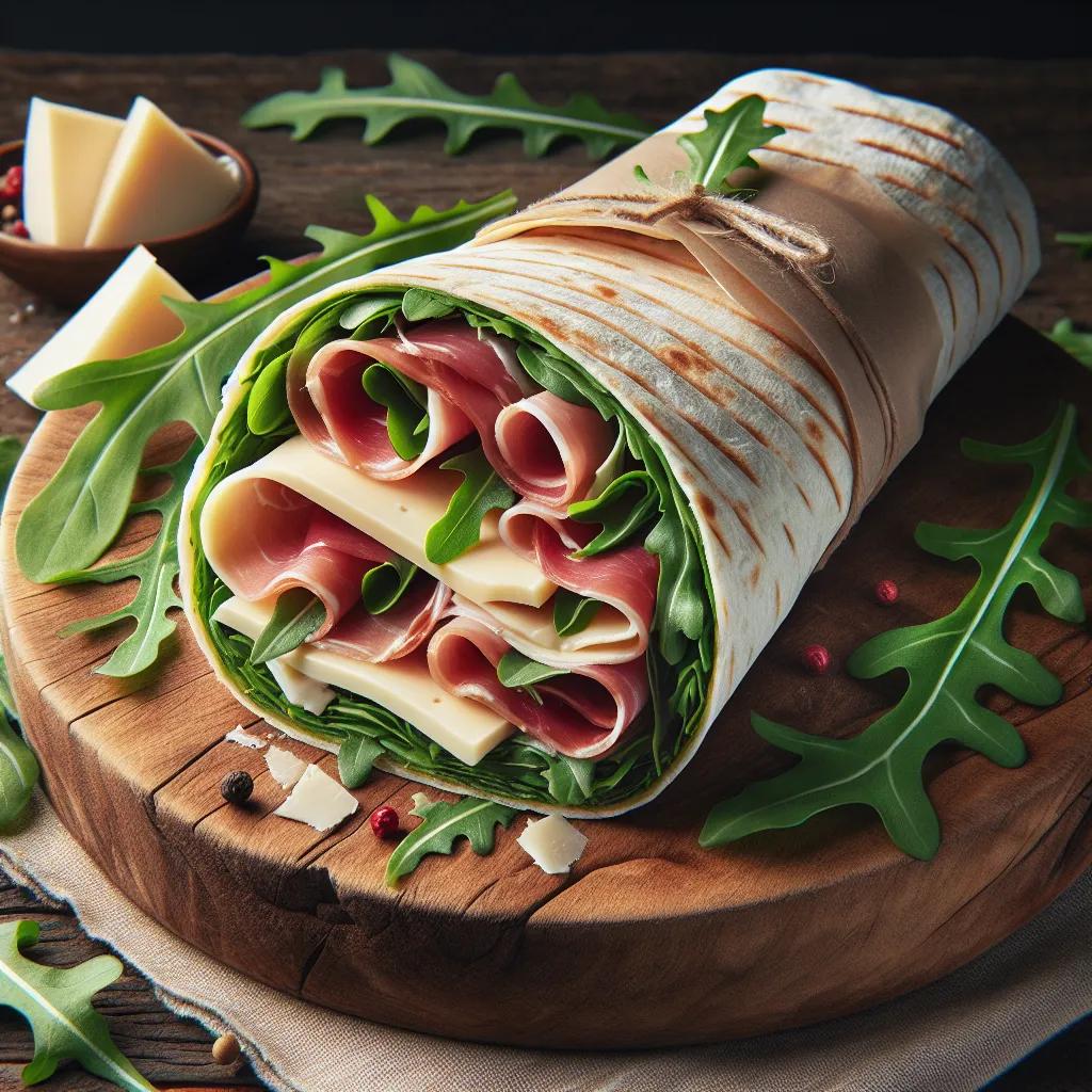 Wraps mit Parmaschinken und Rucola