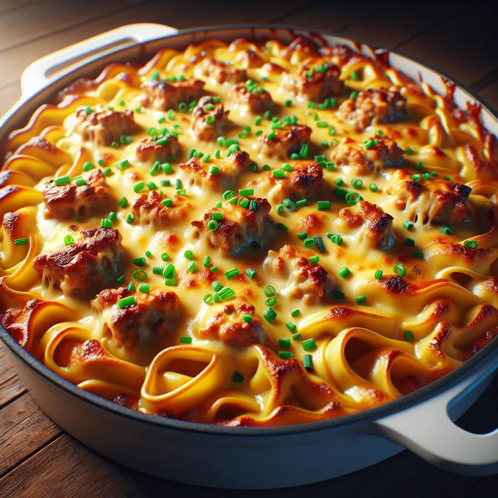 Wirsing-Schupfnudeln-Auflauf mit Kasseler