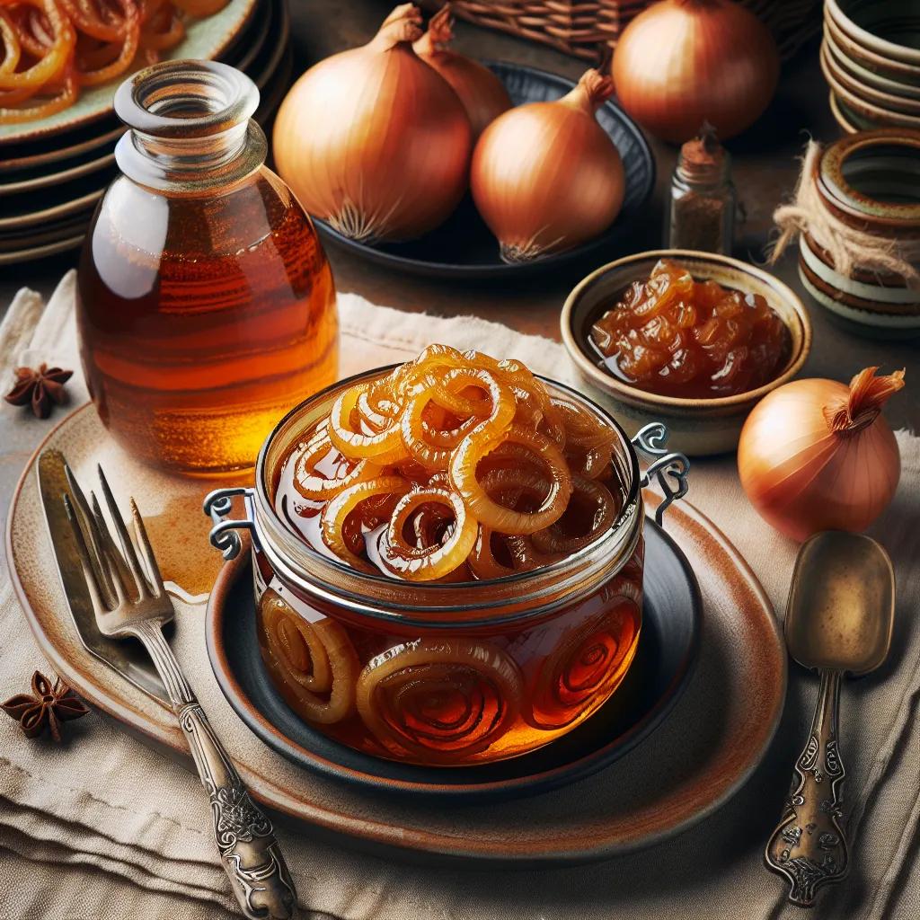 Zwiebel-Sirup-Konfitüre